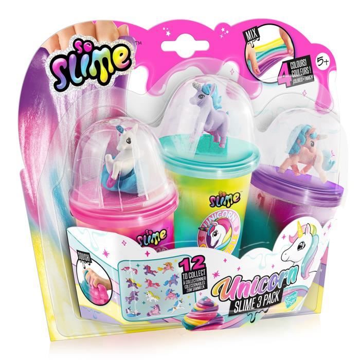 Slime Métallique Canal Toys SSC 269 – 3 Pots avec Figurines Licornes à Collectionner - vue 2