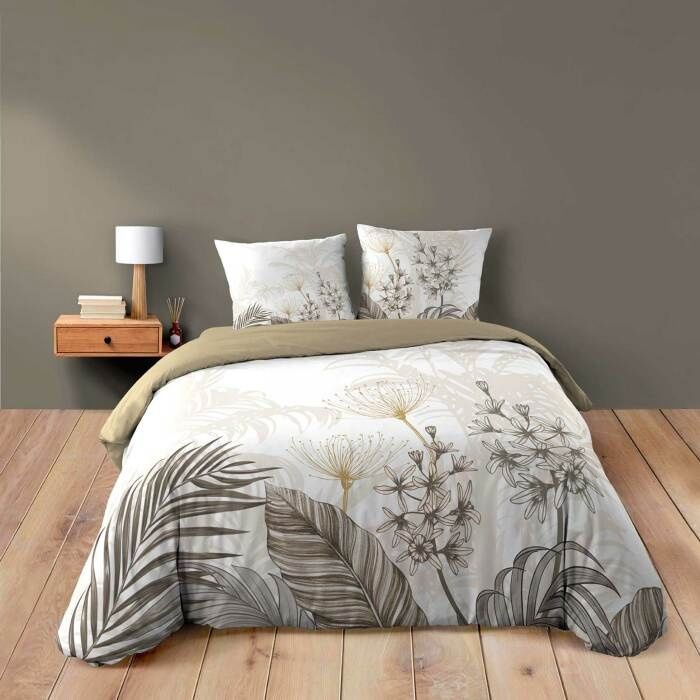 Housse de couette 260 x 240 cm coton 42 fils + 2 taies Bastille