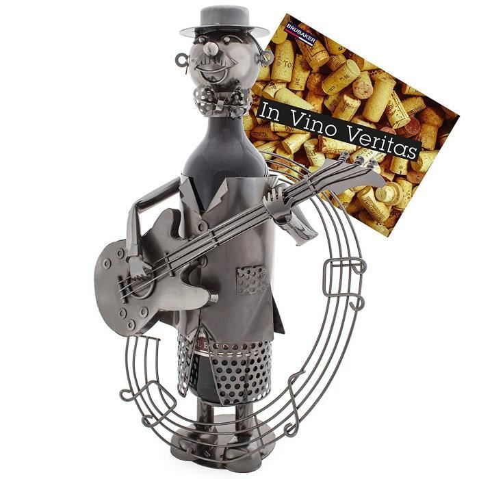 BRUBAKER Porte-bouteille de Vin décoratif - Sculpture en Métal - Idée