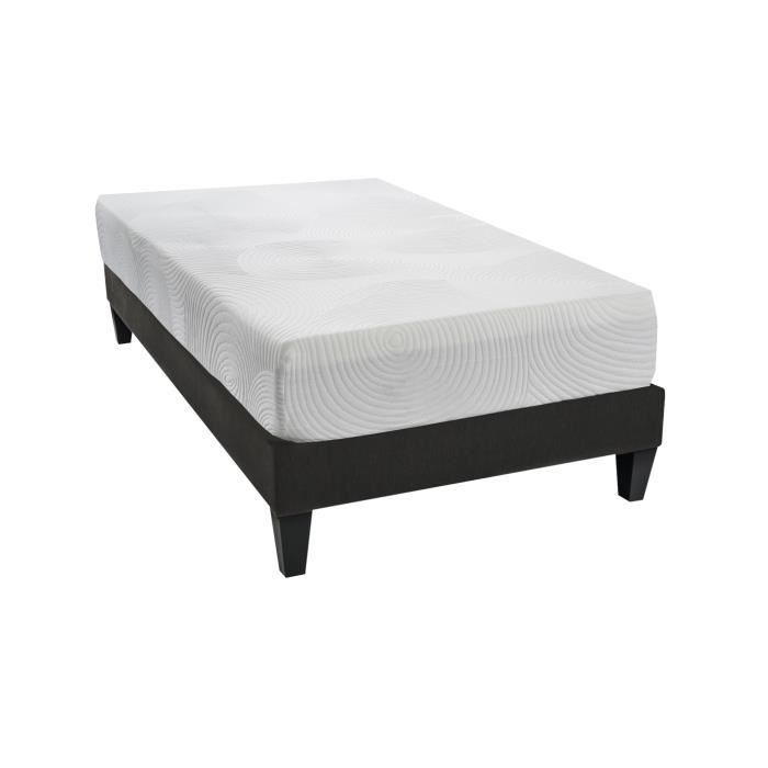 Ensemble Sommier et Matelas Souple et Enveloppant 90 x 190 cm