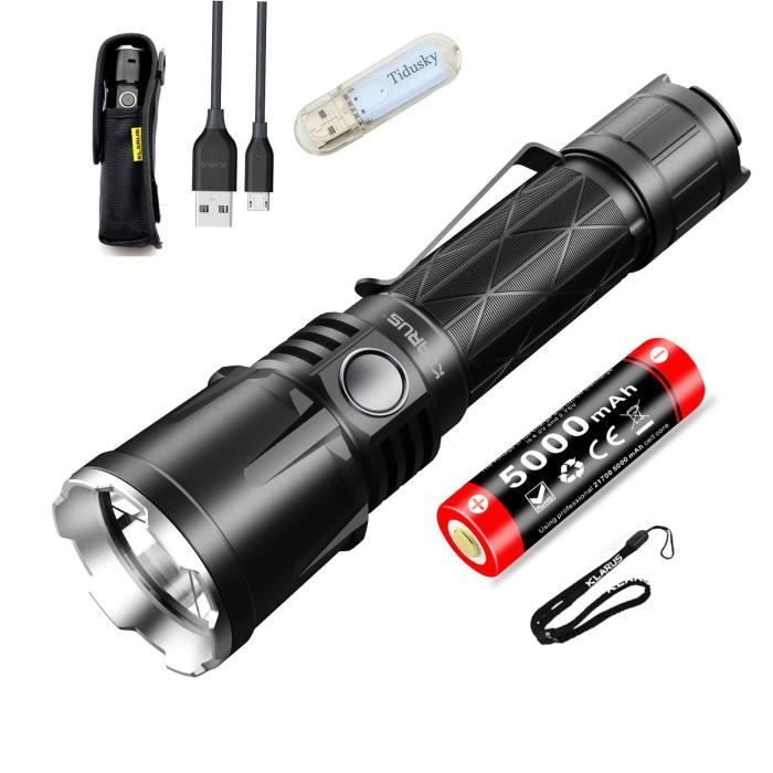 Lampe Torche Militaire Puissante Rechargeable Usb Lampe De Poche Portable Ultra Brillante Etanche 5 Modes D Eclairage W304 Achat Vente Lampe Torche Militaire Puis Cdiscount