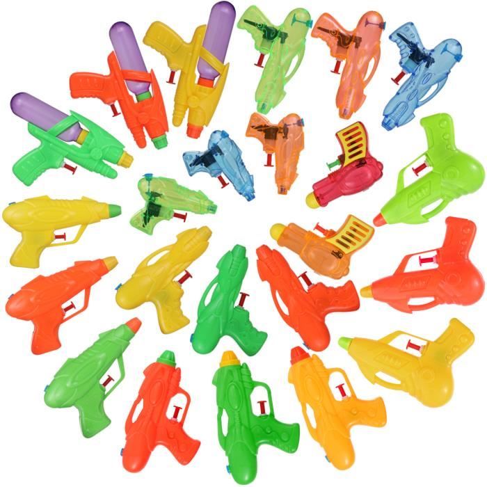 Lot De 16 Mini Pistolets à Eau Colorés – Jouets De Piscine Et Plage – Cadeaux D'été Pour Enfants – Faciles à Utiliser