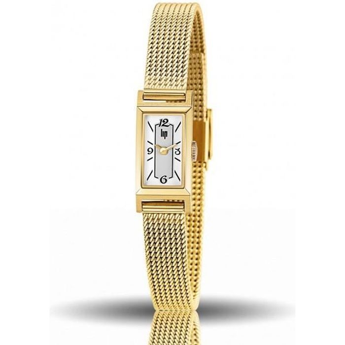 Montre Lip Churchill femme acier doré milanais 671226 - LIP - Quartz - Adulte - Doré - Métal - Femme