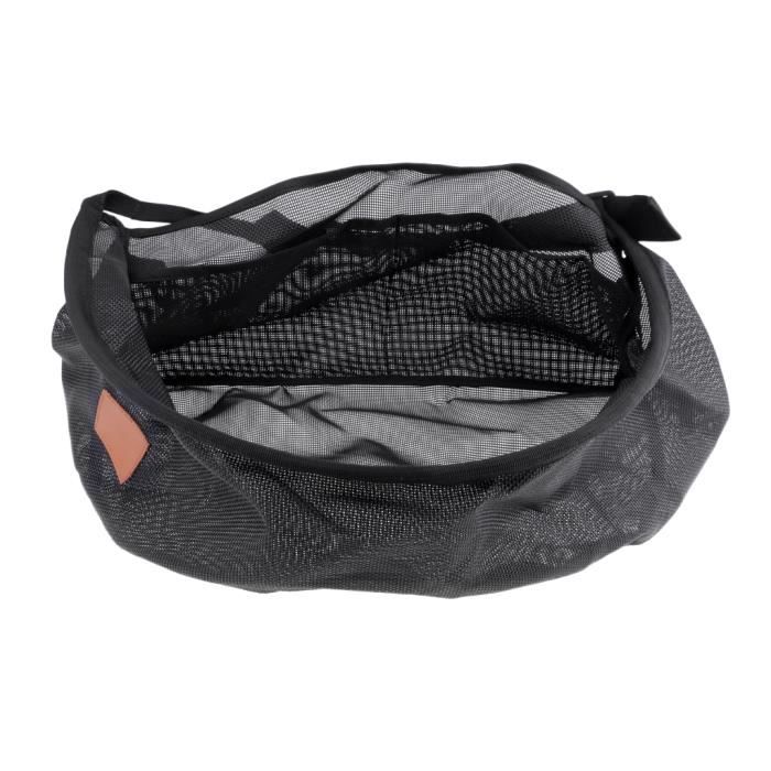 Panier à Dénuder Pliable Pour Pêche à La Mouche - Plateau Nylon Noir, Neuf