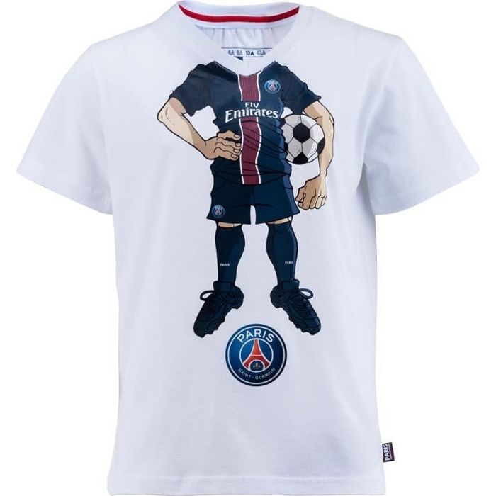 Maillot de Foot PSG - Collection officielle PARIS SAINT GERMAIN - Taille  enfant - Bleu - Cdiscount Sport