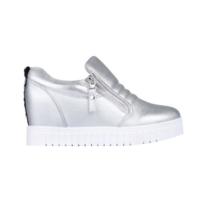 basket compensée argentée