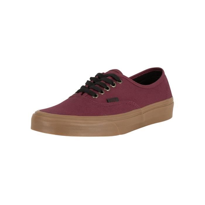 vans noir et rouge homme