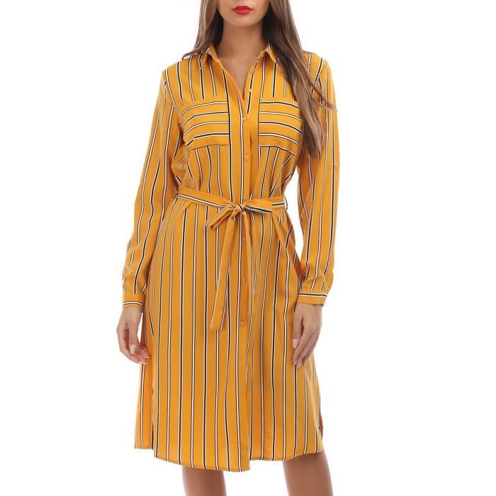 jaune moutarde robe