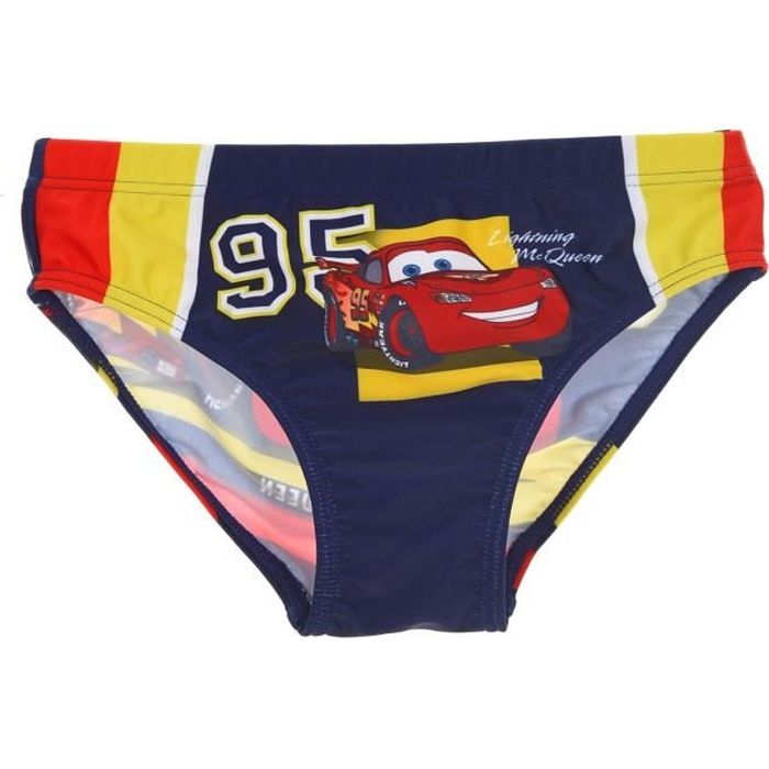 Boxer Maillot De Bain Garçon Cars - 85% Polyester, 15% Élasthane - Motif Graphique