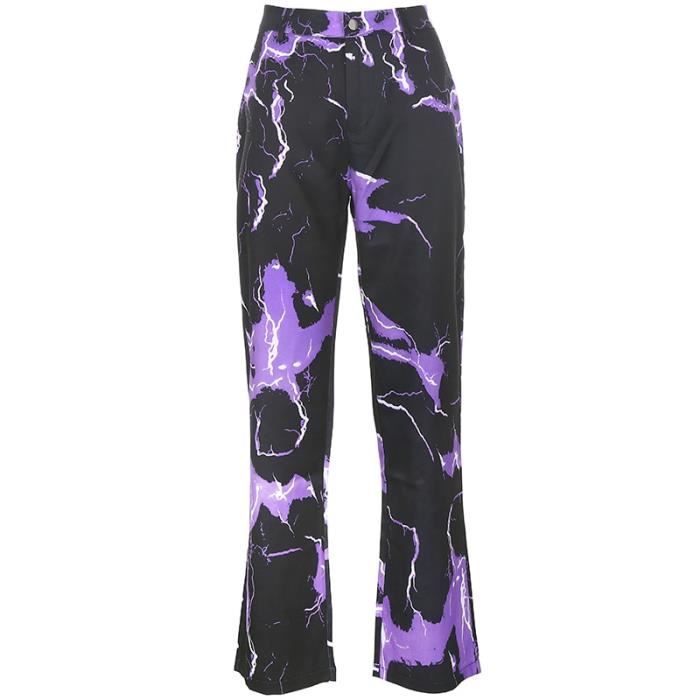 Pantalon Capri DKNY Jeans Violet - Taille 5 Junior, Coupe Cropped, Occasion