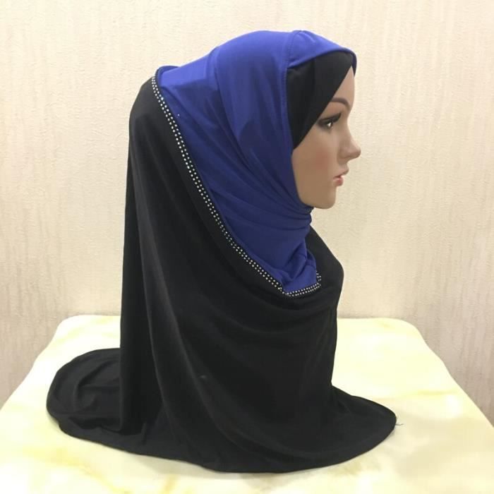 IRSA Echarpes Jersey Turban Avec Perles Beige - Hijab - Foulard
