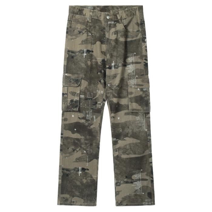 Bermuda beige molleton coton bio camouflage garçon