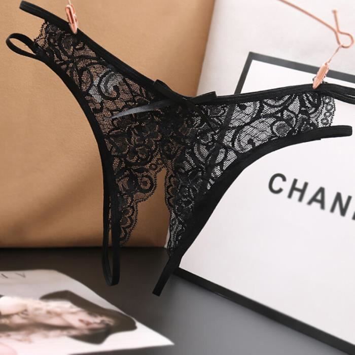 Slip femme avec ouverture devant deals