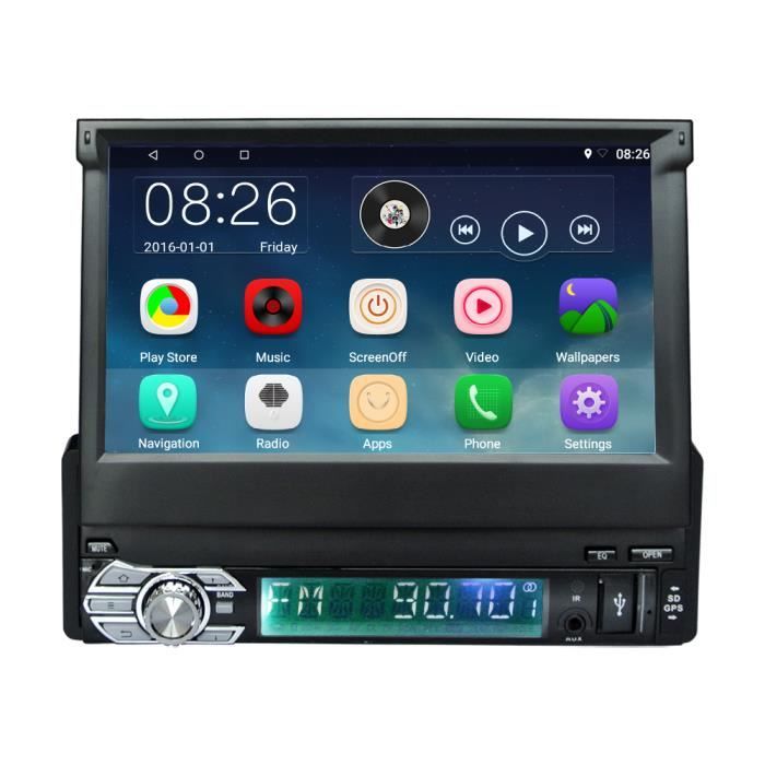 7po Autoradio Auto Radio GPS Navigateur Lecteur 1 Din