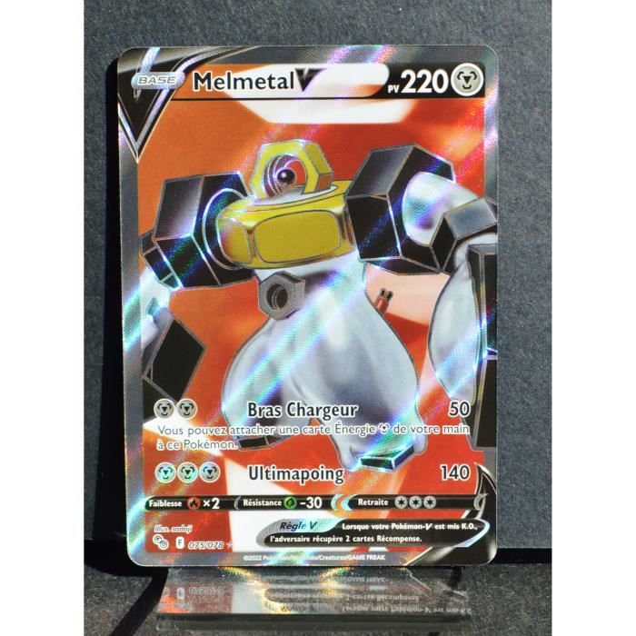 Carte Pokémon Melmetal V 220 PV 075-078 EB10.5 - Pokémon Go NEUF FR -  Cdiscount Jeux - Jouets