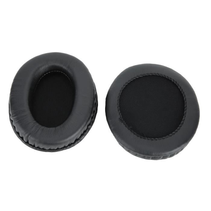 INF Coussinets d'oreille de remplacement pour écouteurs Sony WH-CH500 CH510 - Similicuir noir
