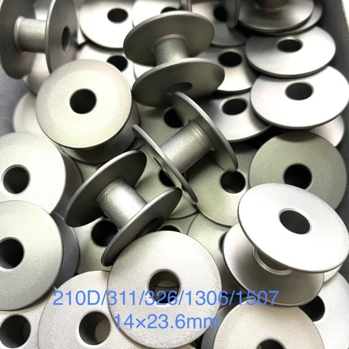 100 Bobines Vides Pour Machine à Coudre En Aluminium - Universelles Pour Machines Plates Et Industrielles