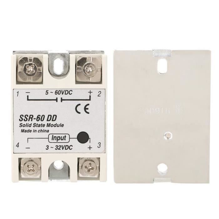 Relais à semi-conducteurs - YOSOO - BRM-60DD - 60A - 5-200VAC - 3-32VDC