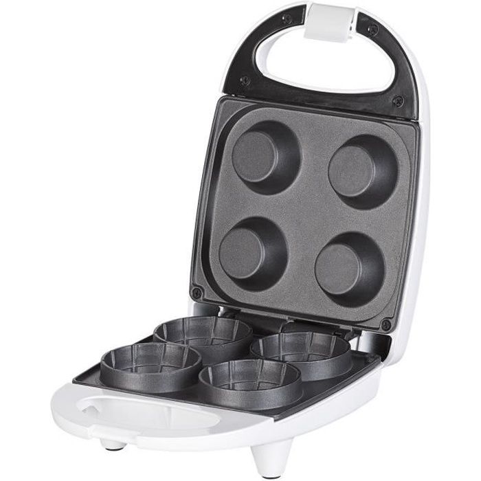 Gaufrier Pour 4 Mini-Coupelles &Agrave; Glace En Gaufrette - 520 W