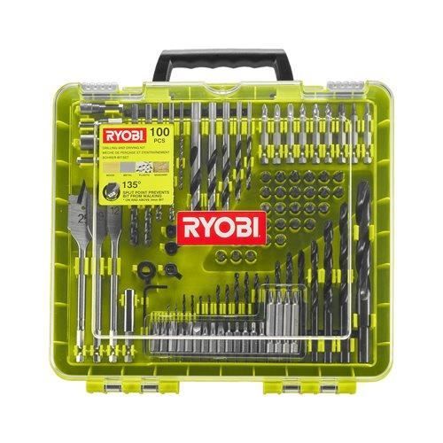 Forets RYOBI RAKDD100 100 forets de différentes tailles