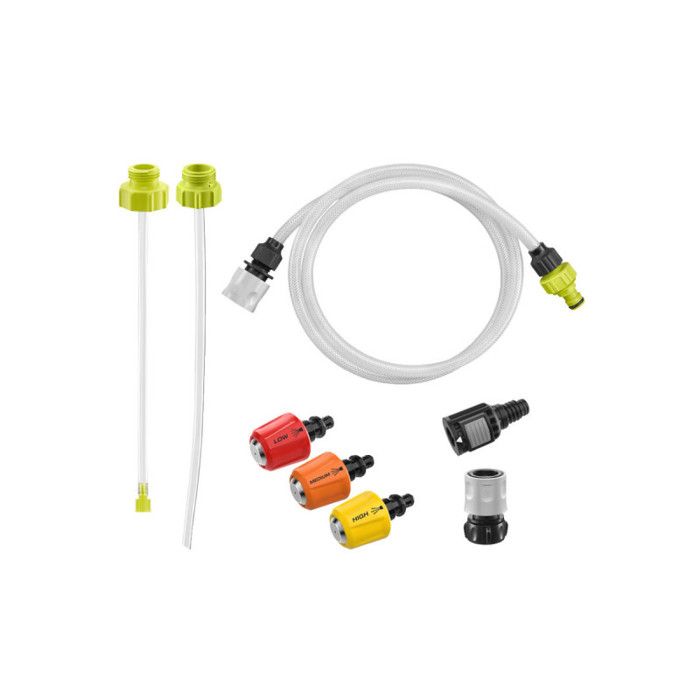 Lot d'accessoires pour pistolets haute pression RYOBI Buses de brumisation EZClean Adaptateur de bouteille Adaptateur large RAC754 - vue 2