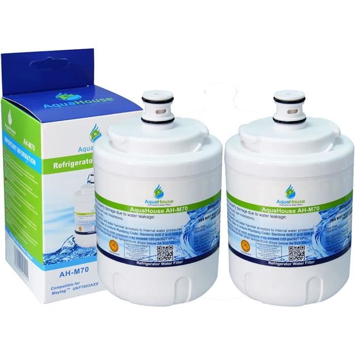 Lot 4 Filtres Eau Compatibles Maytag UKF7003 – Filtre Réfrigérateur Amana Smeg UKF7003AXX NSF Certifié