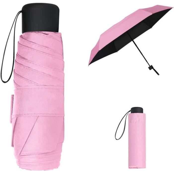Parapluie De Poche VICLOON – Noir – Compact Et Solide