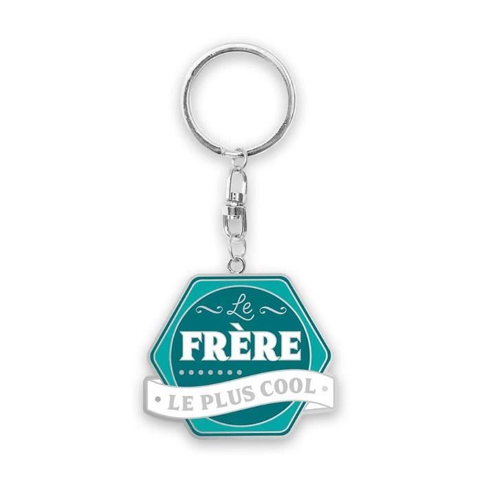Porte-clés Gravé 'FRÈRE' - Idée Cadeau Originale Pour Frère, Grand Frère, Anniversaire, Noël, Fête Des Pères - 7