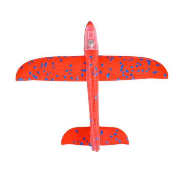 PLANCHEUSE AVION EN polystyrène XXL planeur lance avion 35 cm bleu