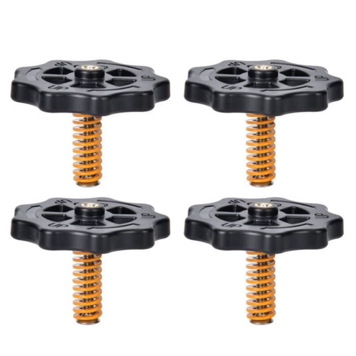 HAWKUNG Kit Nivellement Imprimante 3D, 4 Aluminium Twist à La