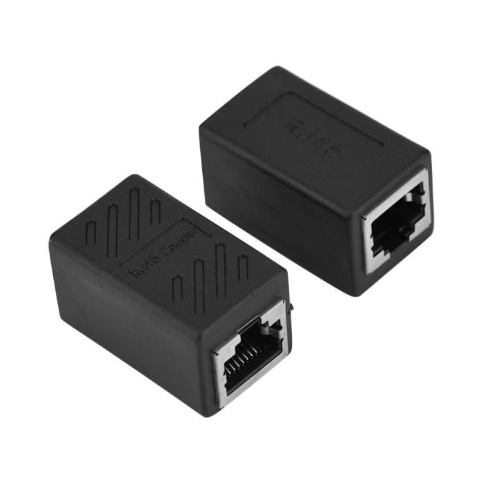 Coupleur RJ45 Femelle Femelle Cat 5e blindé Prolongateur Réseau