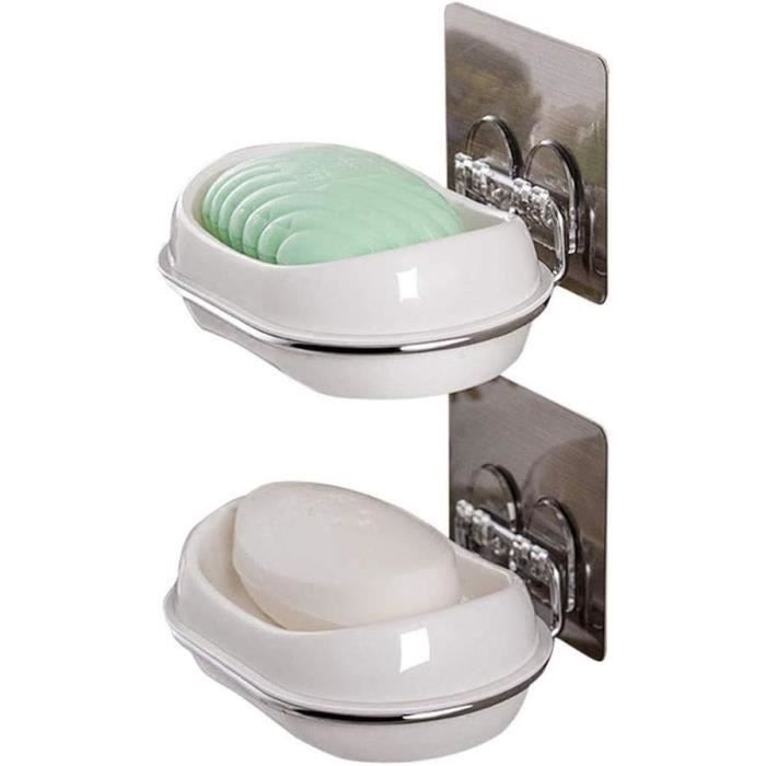 Porte-savon Et éponge En Tôle émaillée Blanc - Vintage Cuisine