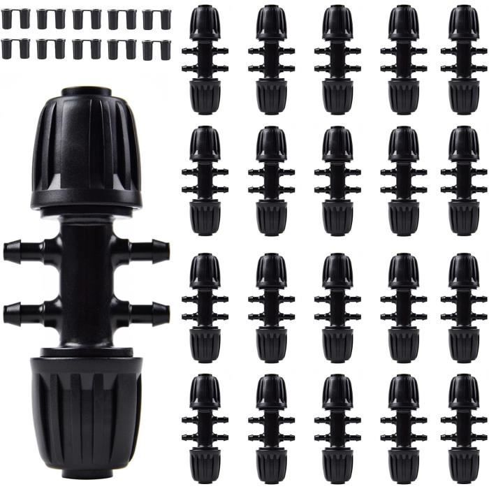 RYXZEN 20PCS Connecteurs de Tuyaux pour 16mm Système D'Irrigation