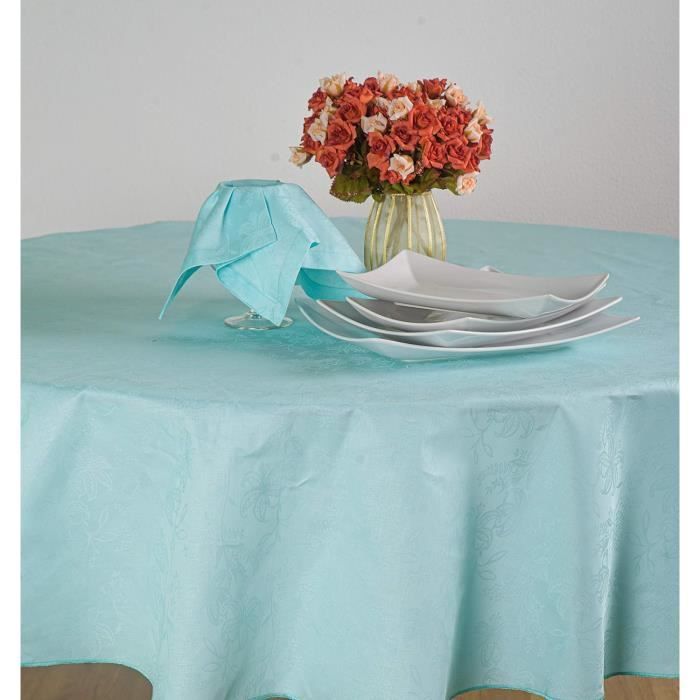 Ensemble Nappe Et 8 Serviettes Brodées, Vintage - Ressourcerie Histoires Sans Fin