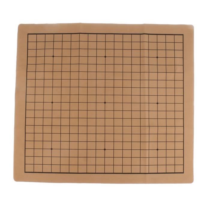 HAWILLOSCH 2pièces Planche De Go Double Face PU Pour Garçon Fille Plateau Portable Avec Bords Sécurisés Adapté Aux Parties Indoor Et Outdoor Couleurs Aléatoires