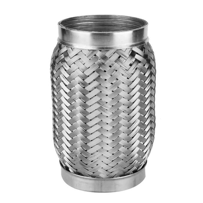 Tuyau D'Échappement Flexible Acier Inox 304 - 76mm X 150mm - Réduction Vibrations Et Bruit