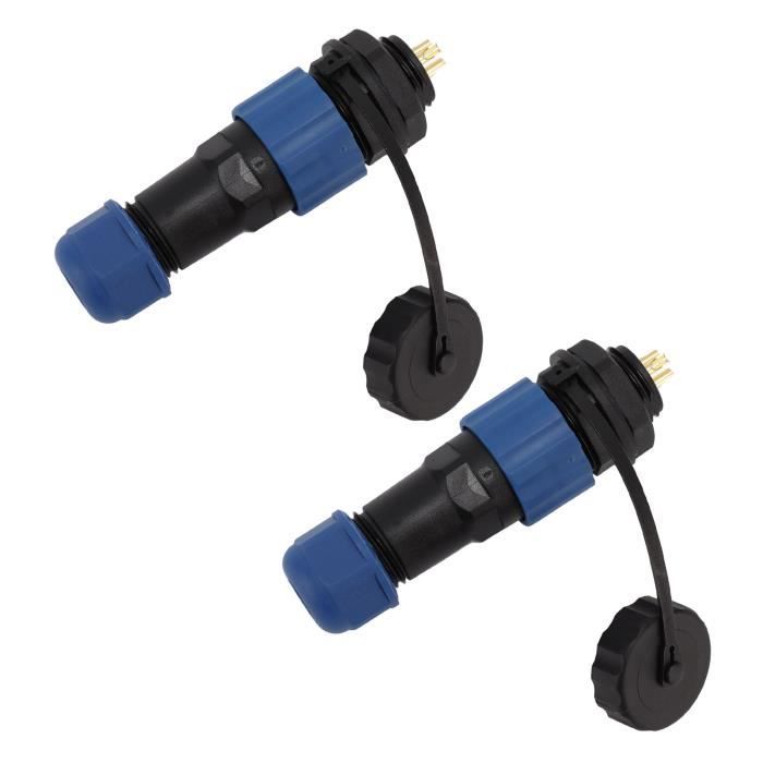 Connecteur Circulaire étanche IP68 SD16 9 Broches - Prise Femelle à Souder Pour Passage De Cloison