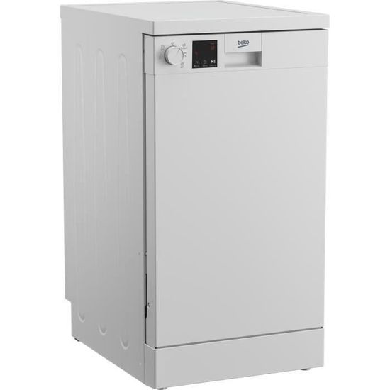 Lave-vaisselle Pose Libre BRANDT DFS1010W - 10 Couverts, 45 Cm De Large, Classe A++, Silencieux (47 DB), Blanc
