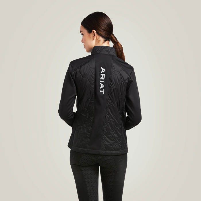 Veste Écurie Ariat Femme – Noire, Fermeture Éclair, Doublée Polaire – Occasion
