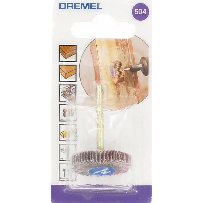 Polissoir à lamelles DREMEL 502 (Grain 80, Diamètre 28,6mm, Pour Poncer  avec Outil multiusage Dremel) - Cdiscount Bricolage
