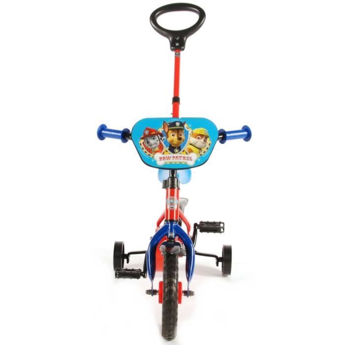 Velo La Pat Patrouille 10 pouces canne directionnelle SF Cdiscount Sport