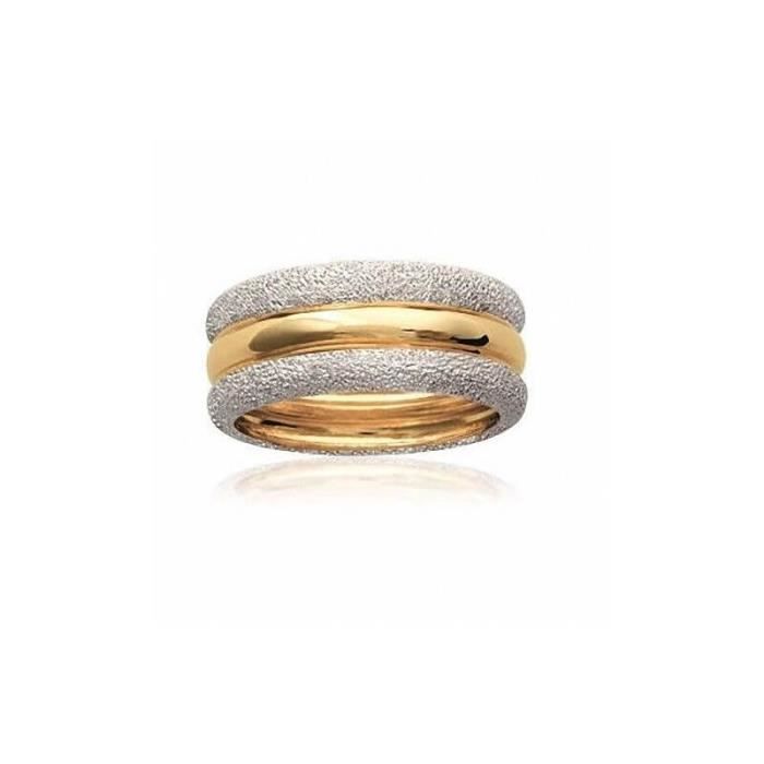 Bague Or Bicolore 18 Carats Pavée 24 Diamants Christian Bernard - Taille 53 - Neuve Avec étiquettes
