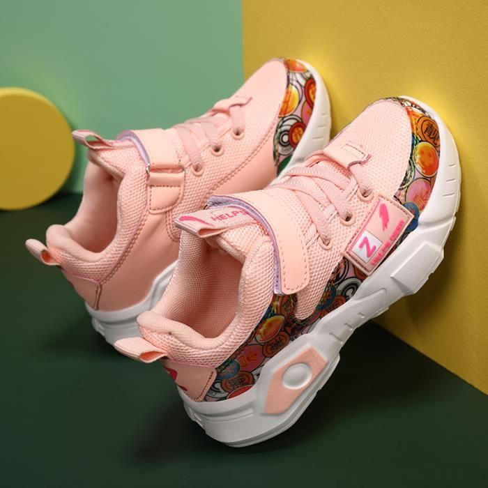 Tout-petit bébé enfants bébé filles maille respirant à lacets chaussures  souples baskets Rose Rose - Cdiscount Chaussures