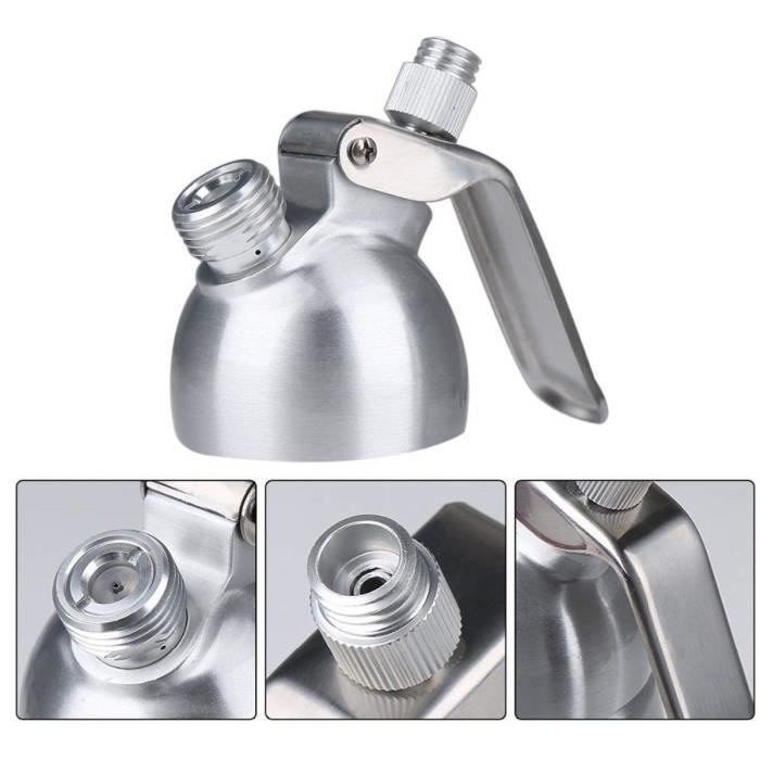 Siphon à Chantilly Navaris 500 Ml - Professionnel - 3 Douilles Incluses