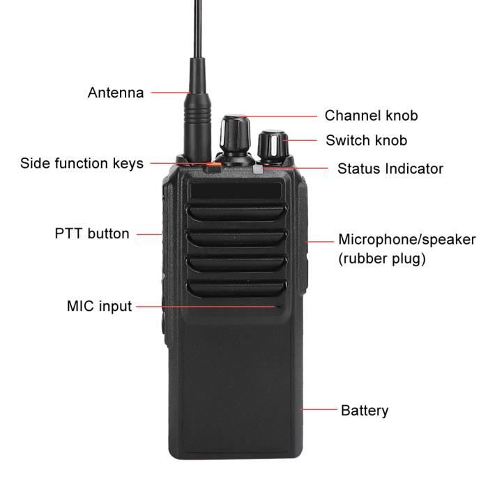 Talkie-walkie de voiture 25W Radio bidirectionnelle haute