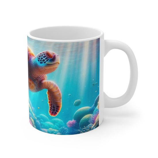Panvola – Tasse En Céramique Avec Inscription « I Like Turtles