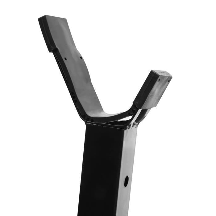 Support Barre Musculation Tectake - Réglable 12 Positions, Charge 150kg Pour Fitness Maison