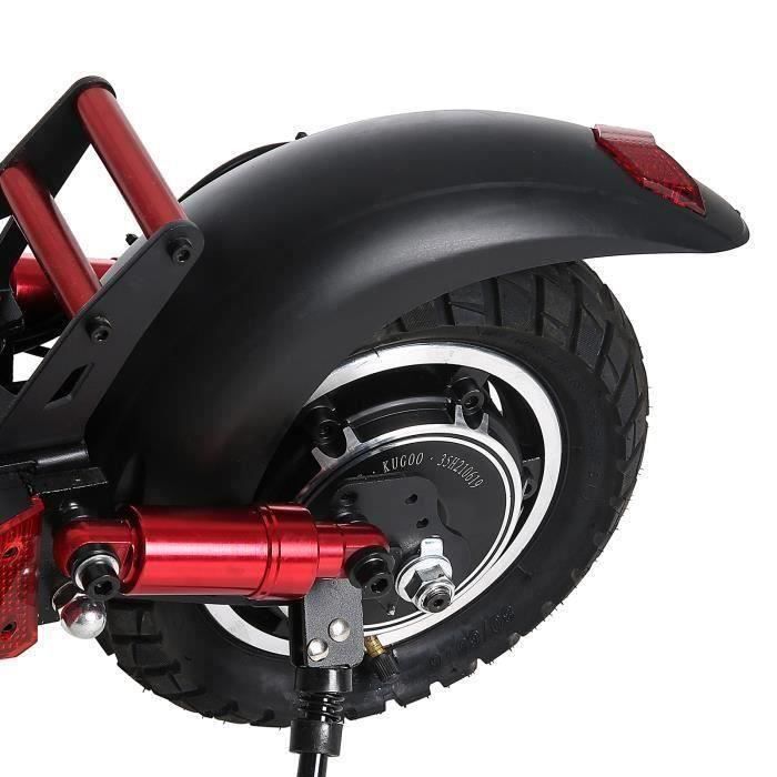 Support De Pied Arrière En Alliage D'aluminium Pour Trottinette électrique Kugoo M4 Pro - Noir/rouge - 8