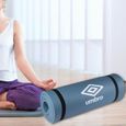 Tapis de yoga et fitness UMBRO - Grey - 190x58x1.5cm - Antidérapant et coussiné-3