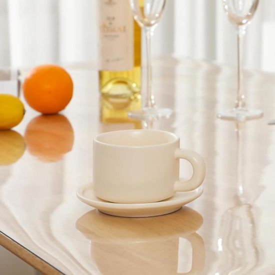 YUDEYU Style Mince Nappe Transparente Affaissement Plastique Souple Film De Verre Imperméable Résistant À L'huile Nappe En Cristal Film Protecteur (Color : Thickness/0.25mm, Size : 200x200cm